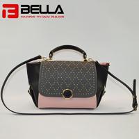 Latest Fashion PU Crossbody Bag with Contrast Colors 9017
