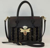 Special design Leather shoulder bag with butterfly locker