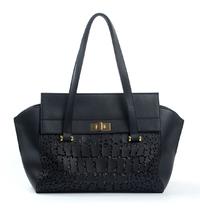 Black PU handbag 6026A