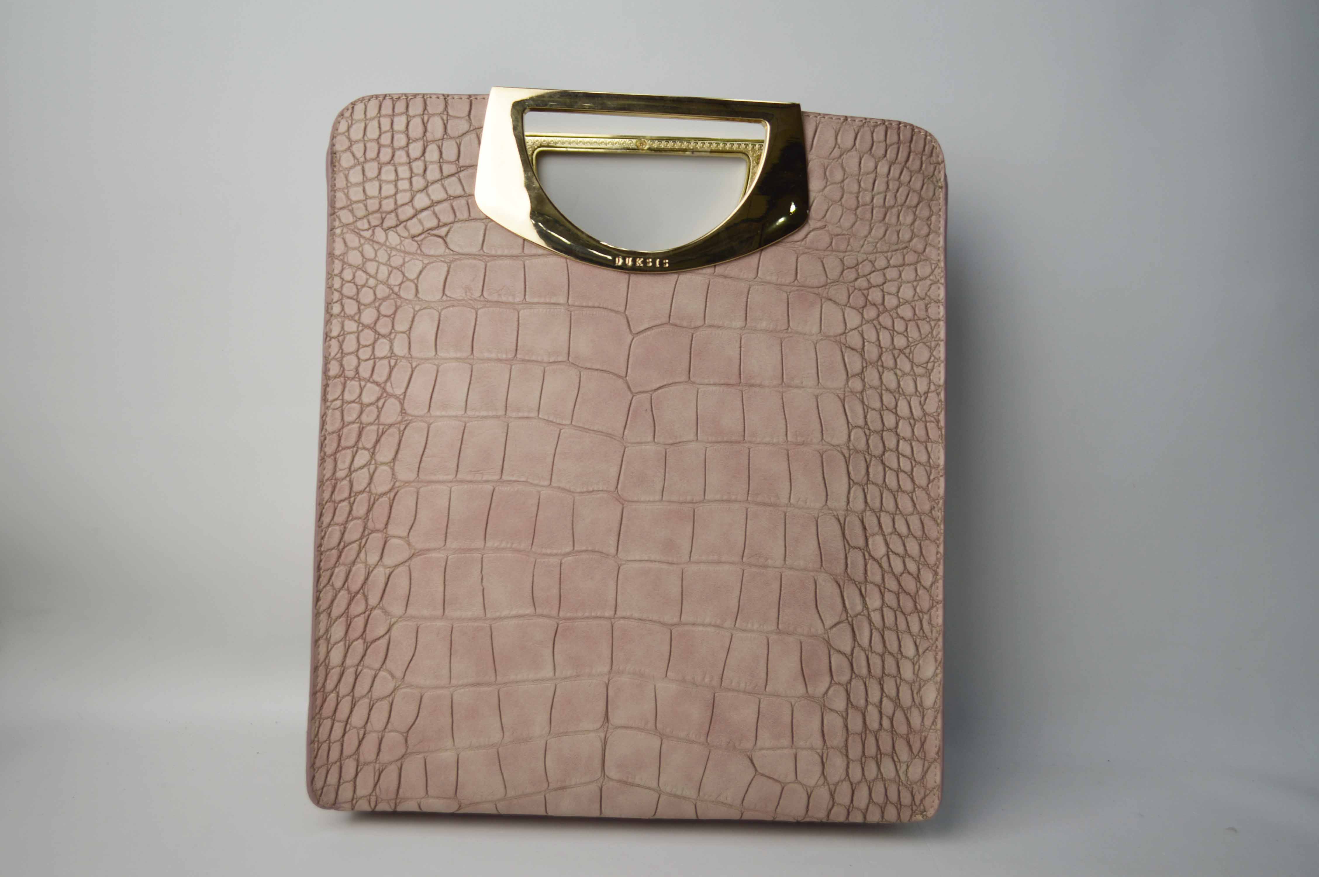 Pink bag with python pattern BE-4757