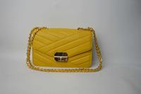 Yellow handbag with a special chain BE-4770