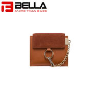 women short wallet , suede leather wallet with chain, designer inspired wallet OEM ,ODMBW041