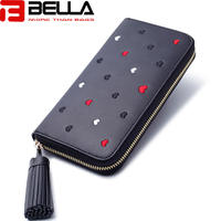 lady wallet long wallet china factory OEM ODM interesting embroidery wallet BW047