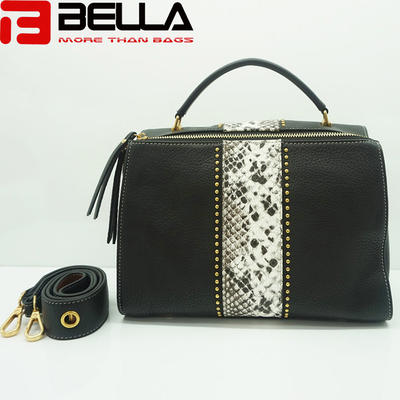 High Quality China Handbag Factory Fake Snake  Leather Ofj2298